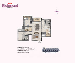 vgn kensington towers 3 floor plan - c3 block 13th floor