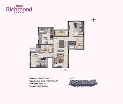 vgn kensington towers 3 floor plan - c3 block 14th floor