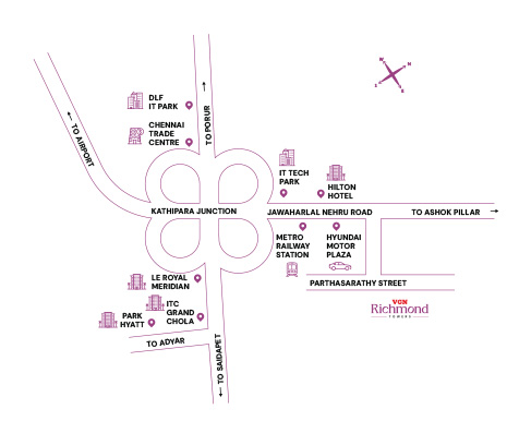 kensington towers route map